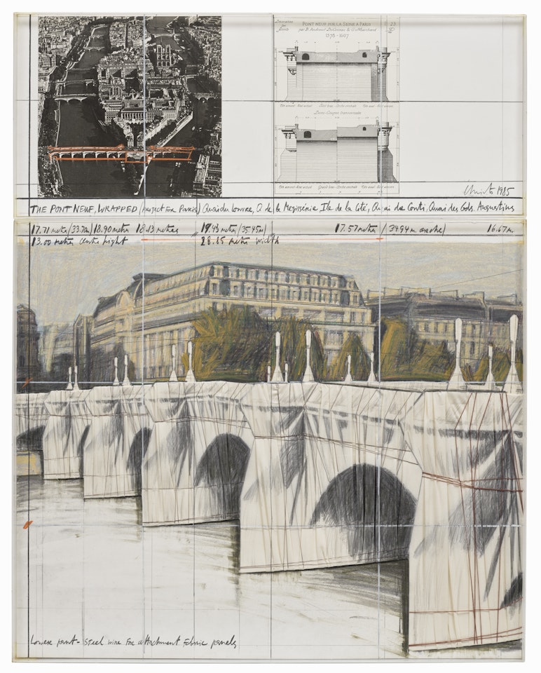 The Pont Neuf, Wrapped (Project for Paris) by Christo