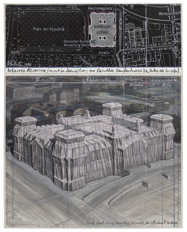 Wrapped Reichstag (Project for Berlin) by Christo