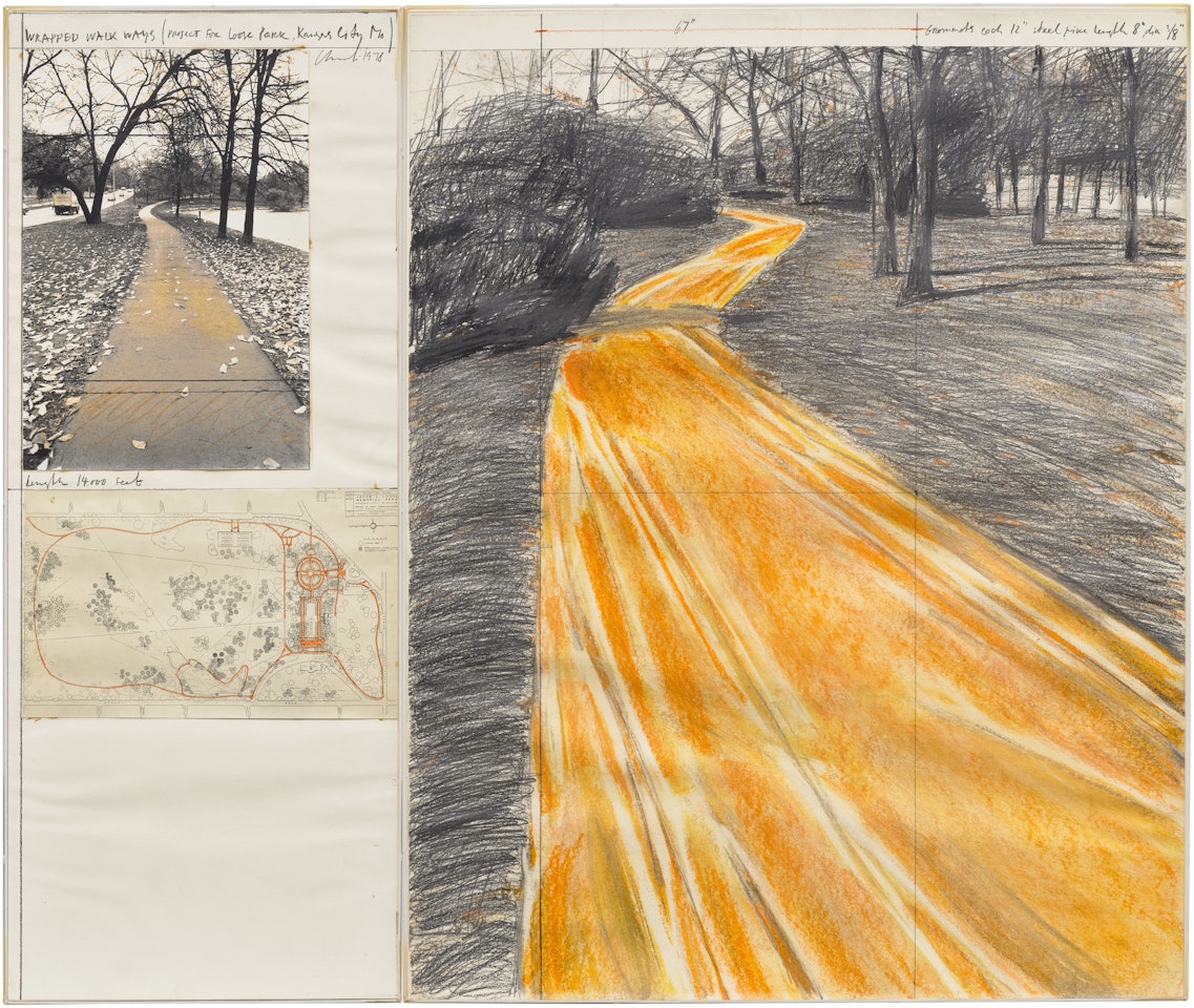 Wrapped Walk Ways (Project for Loose Park, Kansas City, Mo) by Christo