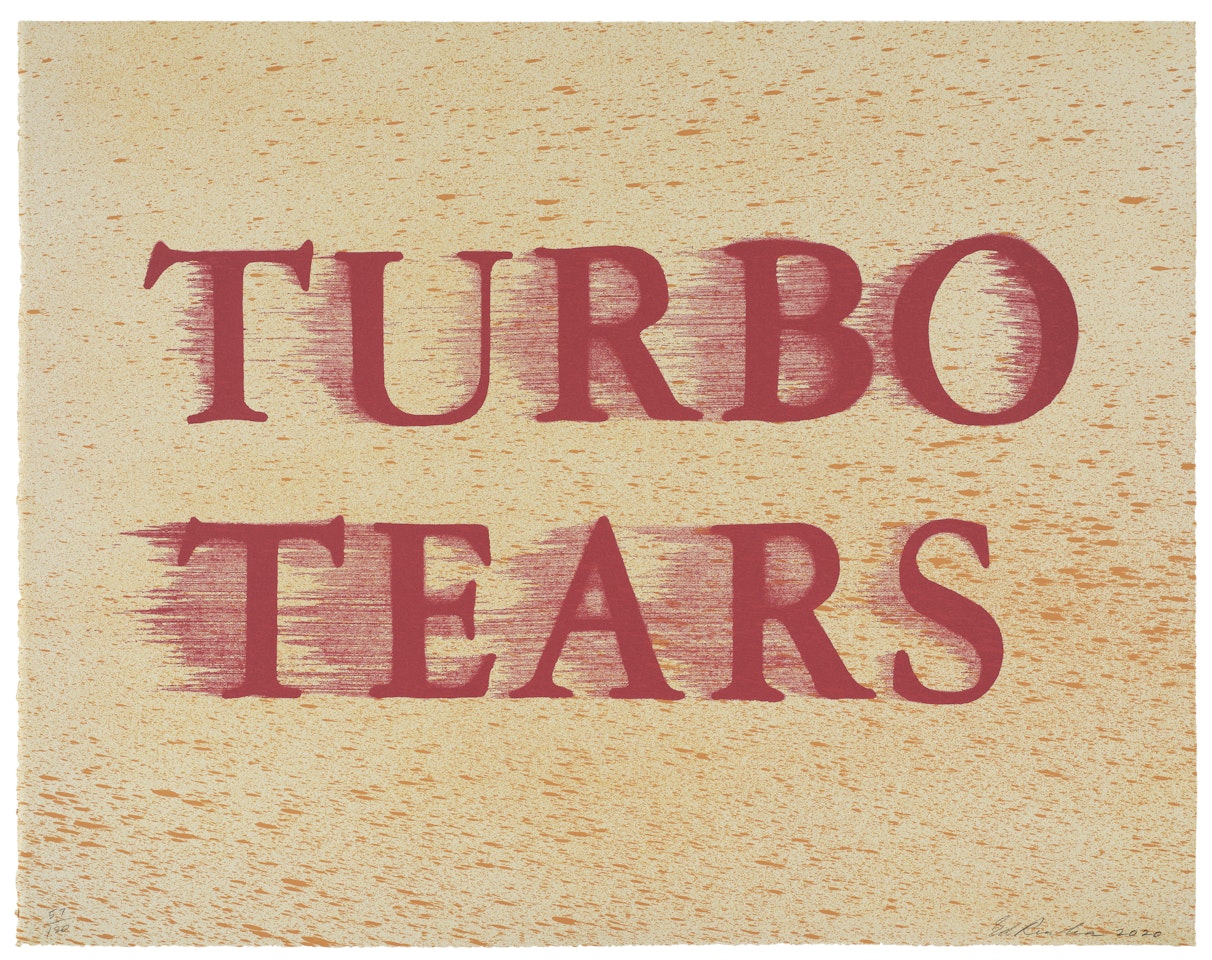 Turbo Tears, from Tate Modern 21 Years Print Portfolio by Ed Ruscha