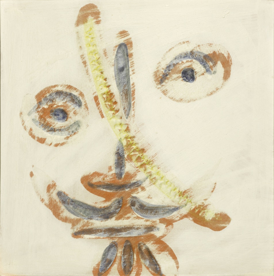 Visage au trait oblique (A. R. 589) by Pablo Picasso