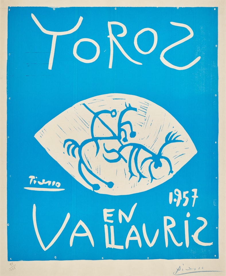 Toros en Vallauris 1957 ; and Vallauris 1960 Exposition (Bloch 1276, 1290; Baer 1045, 1268; Czwiklitzer 23, 38; Picasso Project L-024, L-088) by Pablo Picasso
