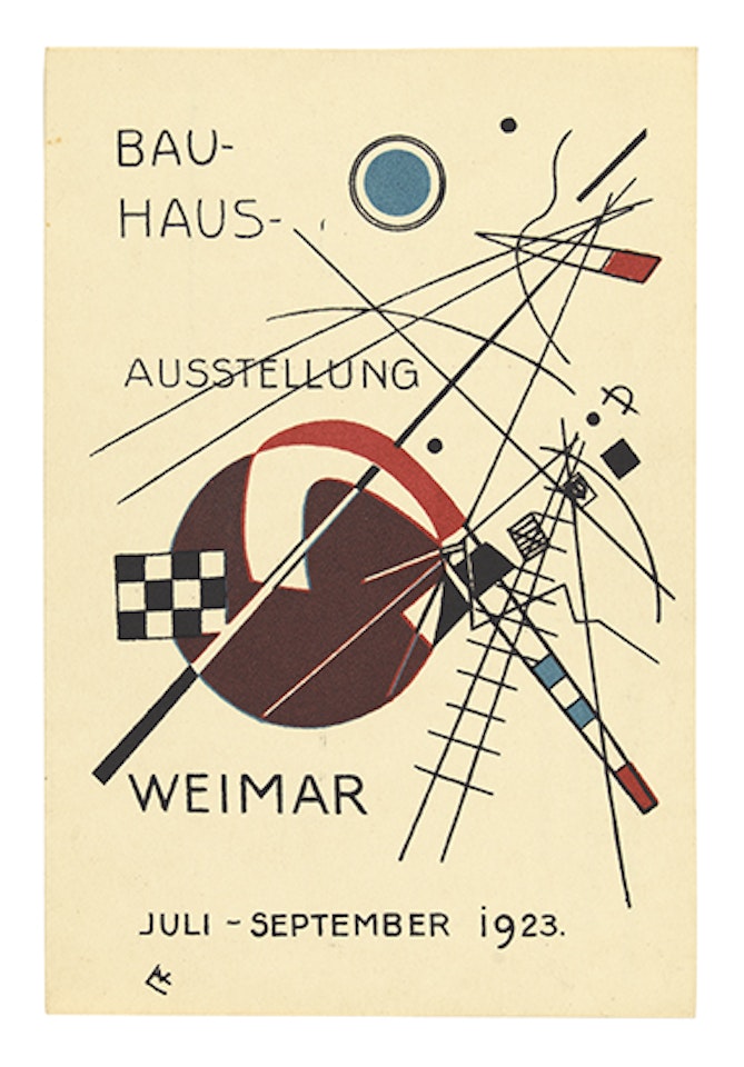 Postkarte fur die Bauhaus-Ausstellung (Roethel 179) by Wassily Kandinsky