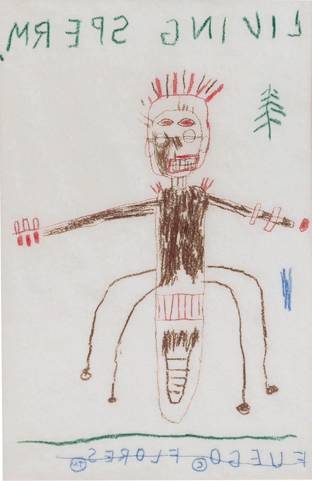 Living sperm by Jean-Michel Basquiat