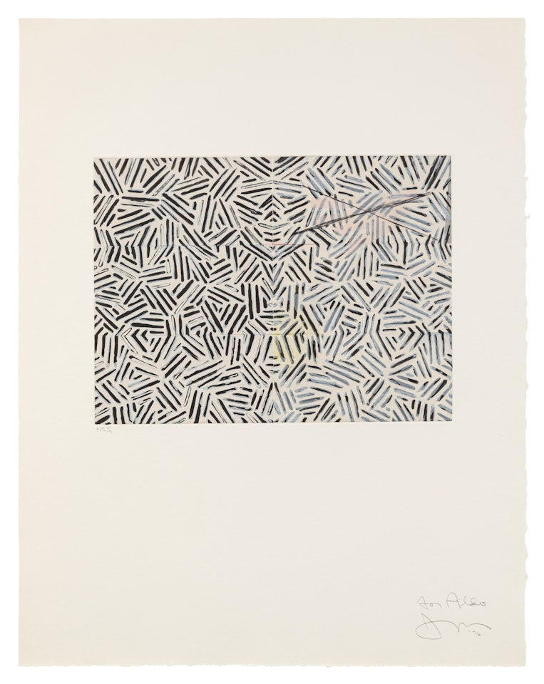 Corpse and Mirror (ULAE 167) by Jasper Johns