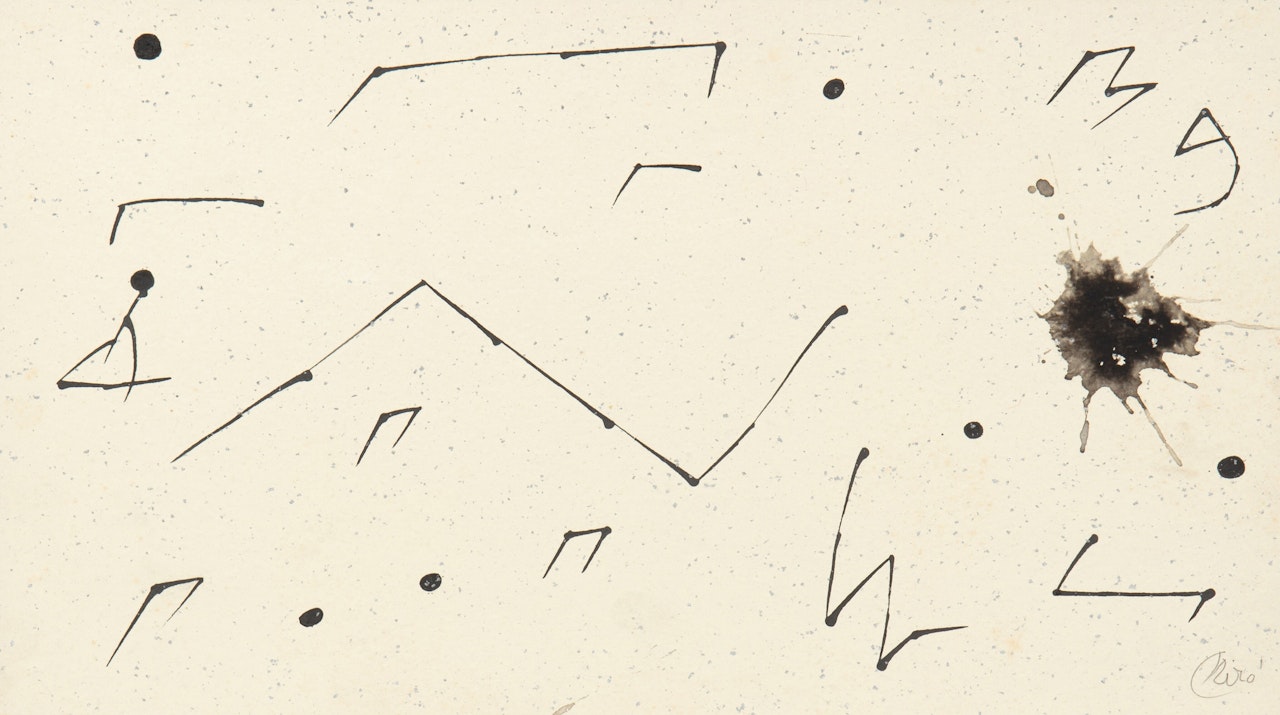 Oiseaux dans l"espace by Joan Miró