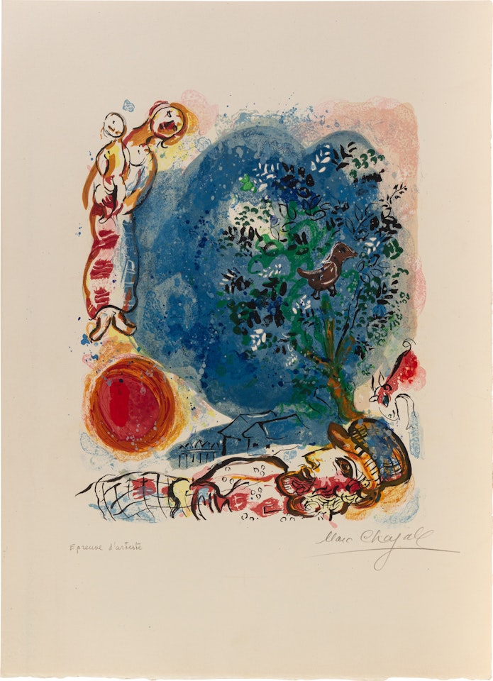 Le paysan ; and L"Artiste a la chèvre (Two works) by Marc Chagall