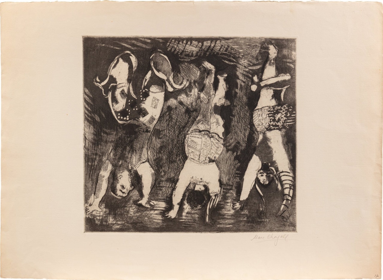 Drei Akrobaten by Marc Chagall