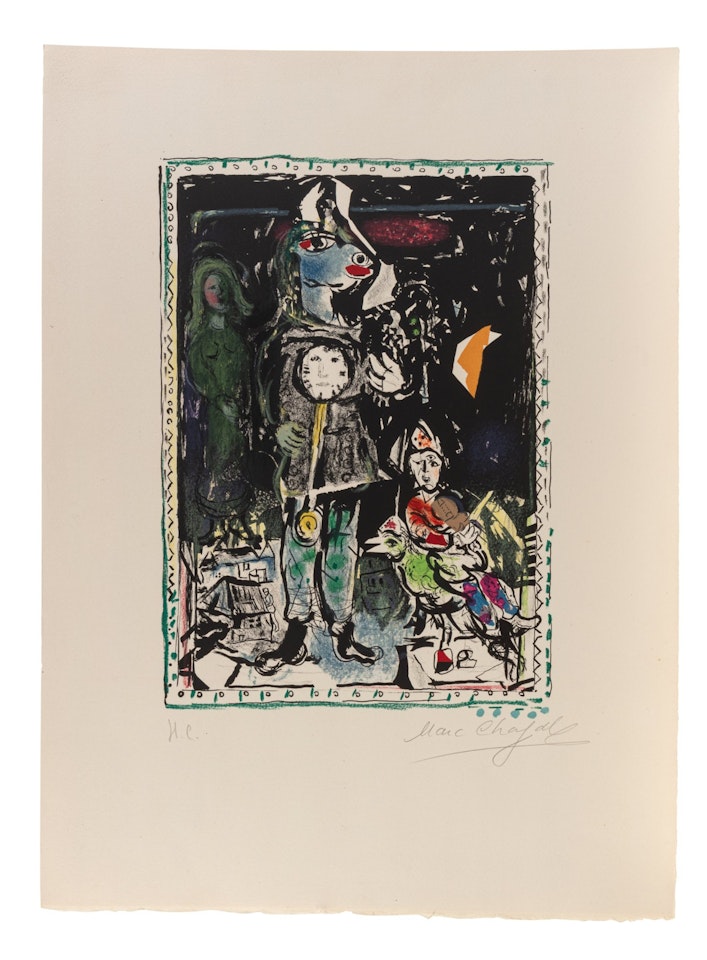 Paysan à l"horloge by Marc Chagall