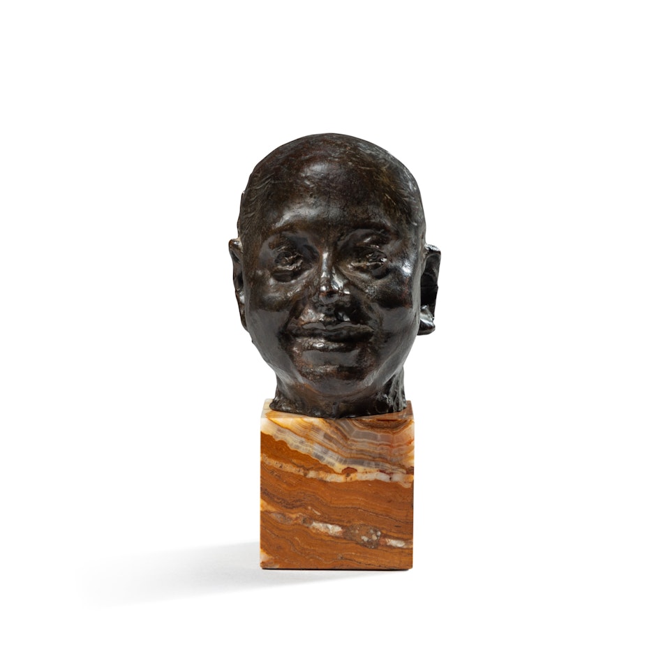 Tête de garçon rieur by Auguste Rodin