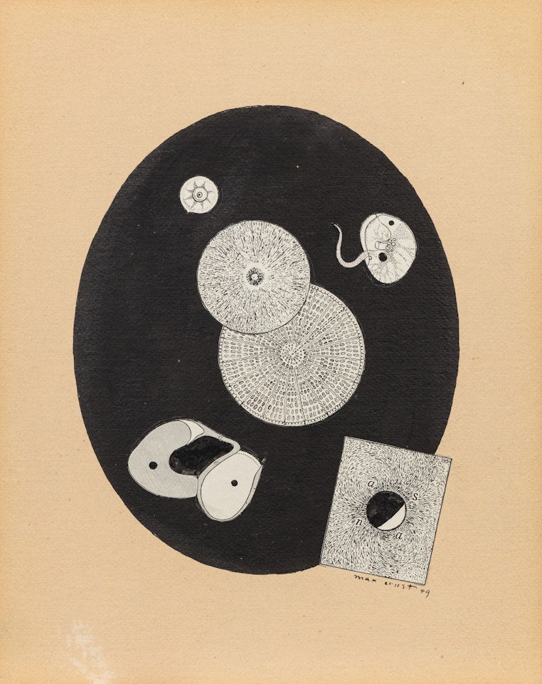 Ilustrationsvorlage zu "Partition", rückseitiger Umschlag (Illustration for "Partition", back cover) by Max Ernst