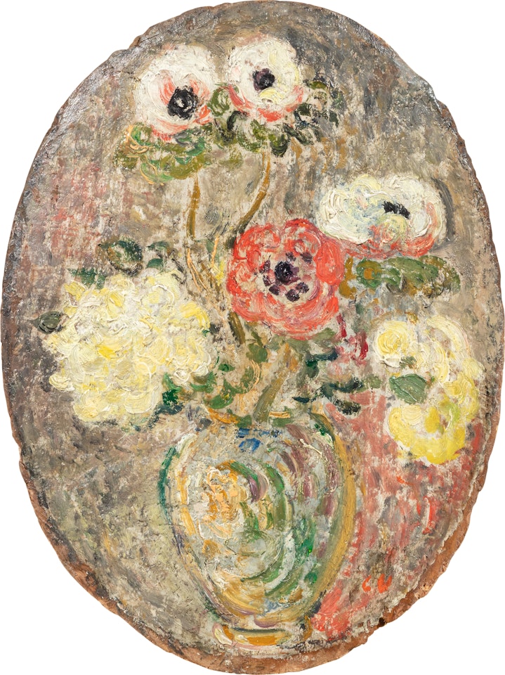 Bouquet d"anémones et œillets by Louis Valtat