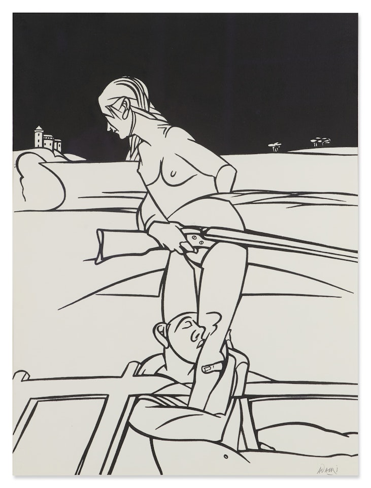 Sulla Riva del Lago by Valerio Adami