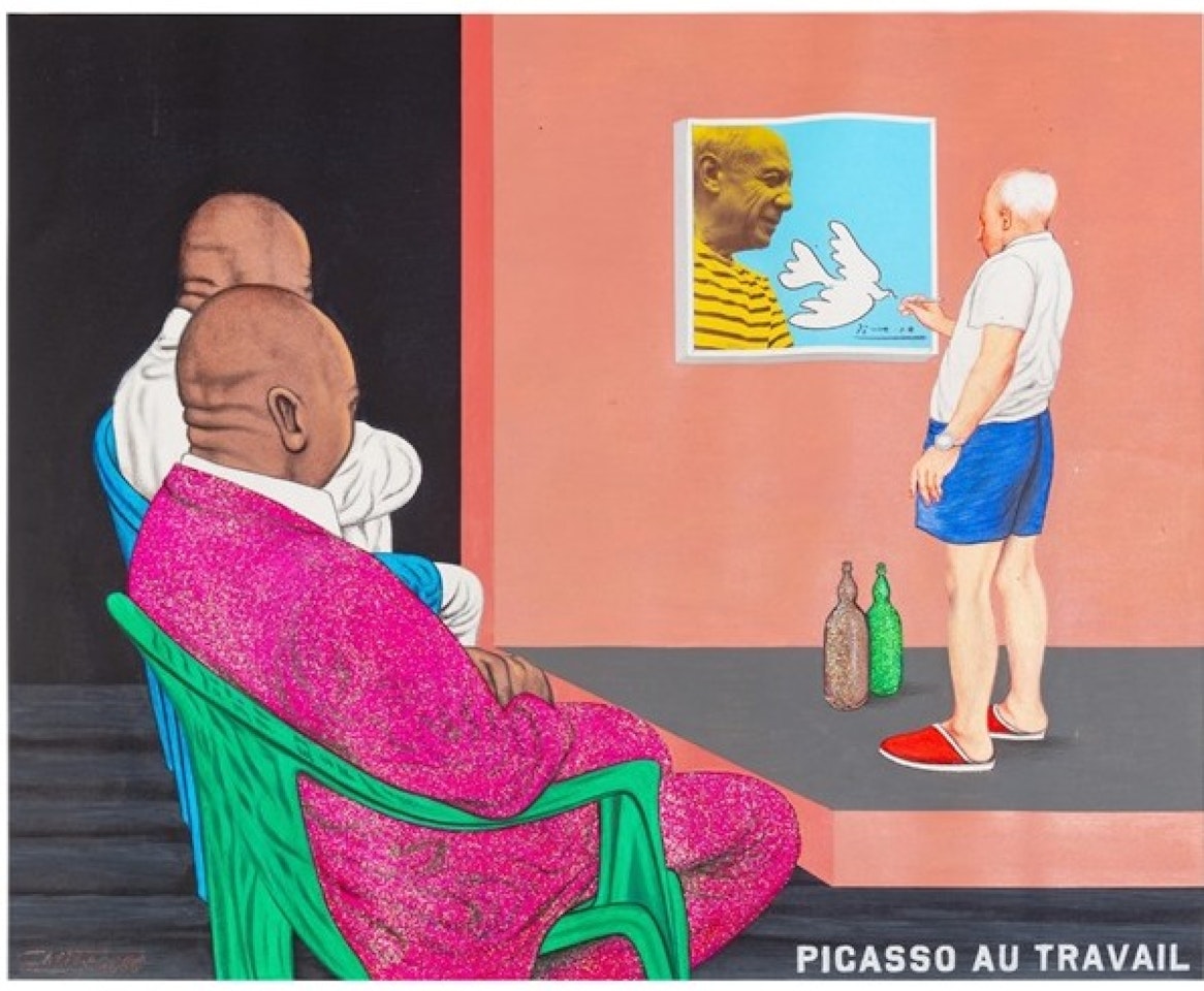 Picasso au travail by Chéri Samba