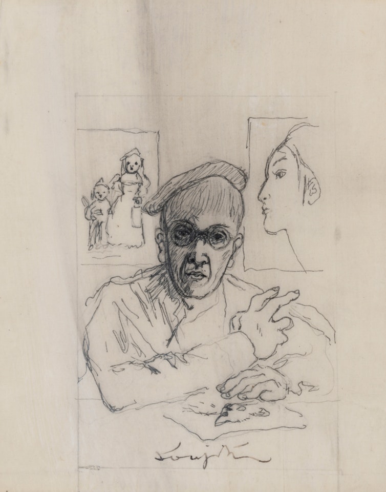 A Colorful Passion; Autoportrait dans l"atelier by Leonard Tsuguharu Foujita