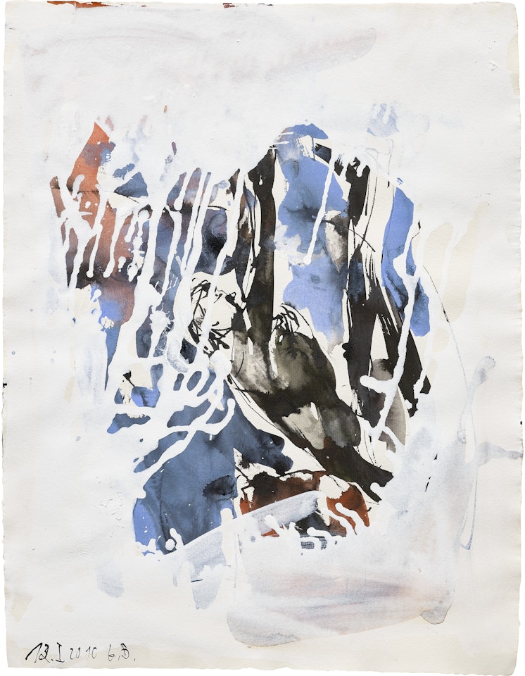 Ohne Titel (Ährenleserin) by Georg Baselitz