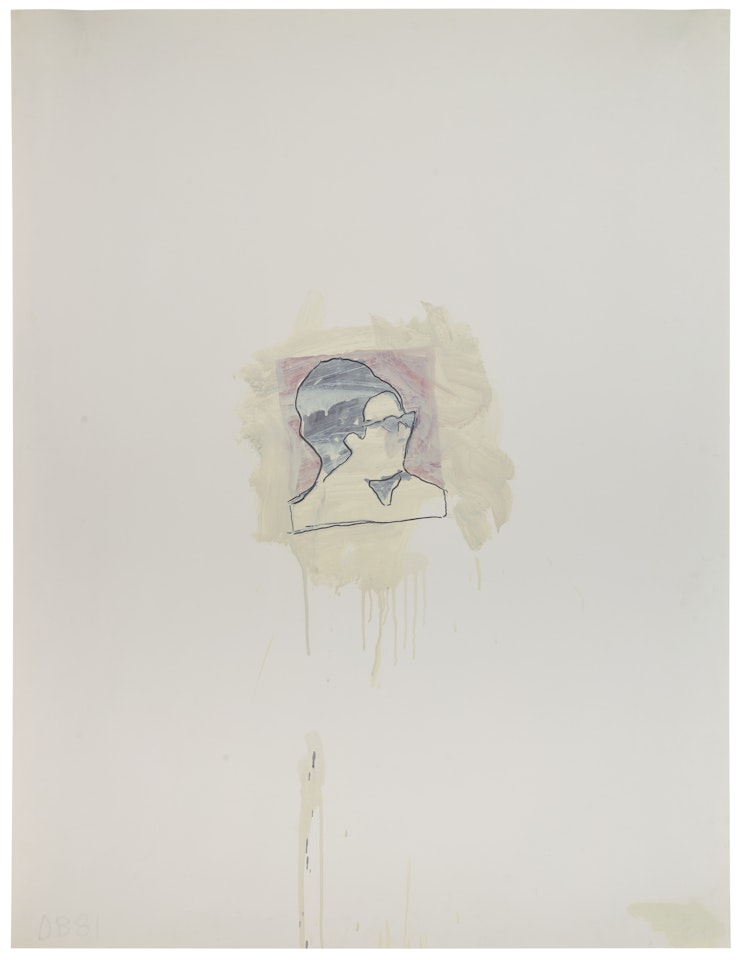 Untitled (Oum Kalsoum - Egyptian Singer) by Donald Baechler