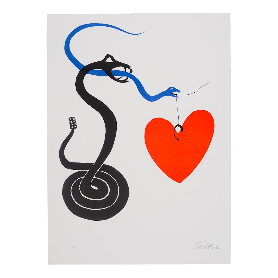 Le serpent au cœur, from Mois mondial du coeur by Alexander Calder