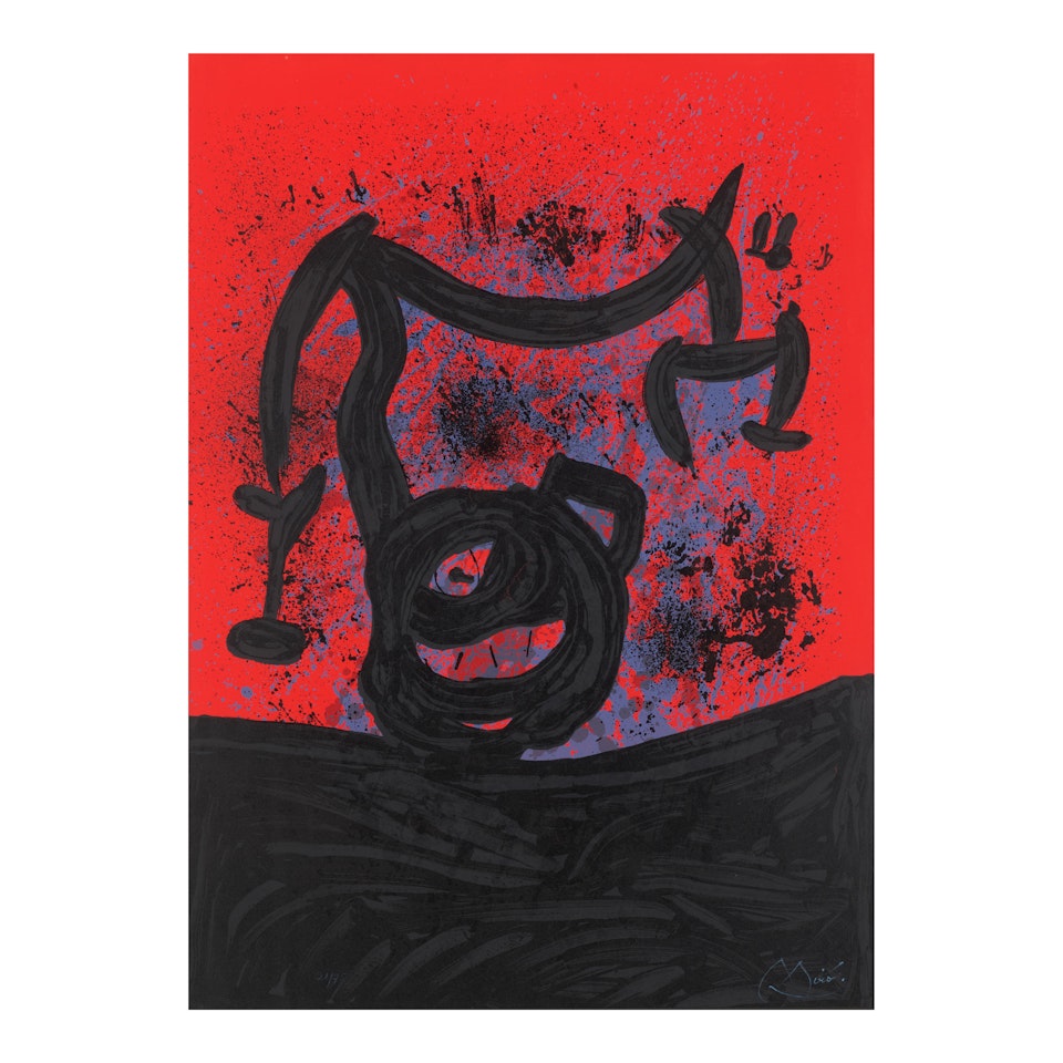 Equilibre sur l"Horizon (Mourlot 598) by Joan Miró