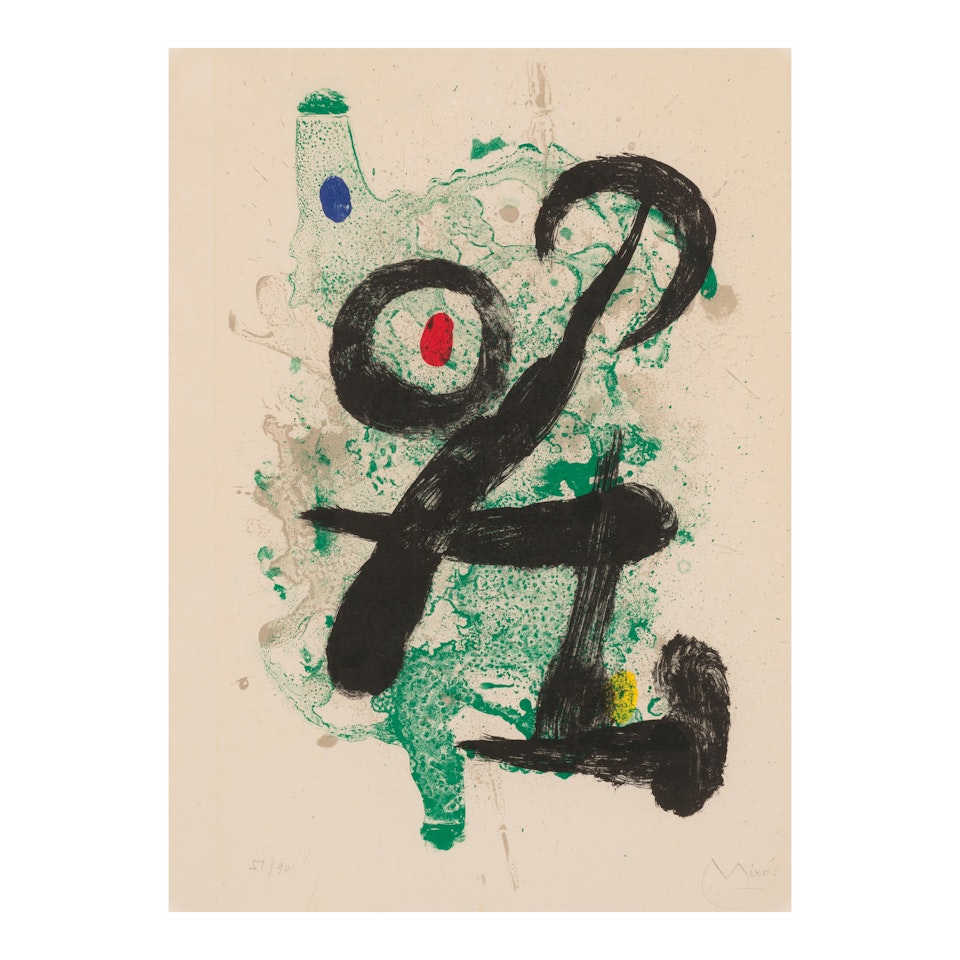 Le Faune (Mourlot 342) by Joan Miró