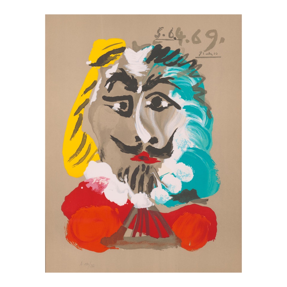 One plate, from Les Portraits Imaginaires by Pablo Picasso