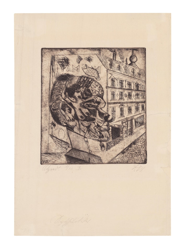 Syphilitiker, from Radierwerk II (Karsch 15) by Otto Dix