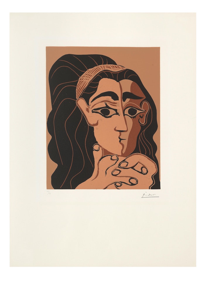 Femme au bandeau (Bloch 1081; Baer 1306.B.a) by Pablo Picasso