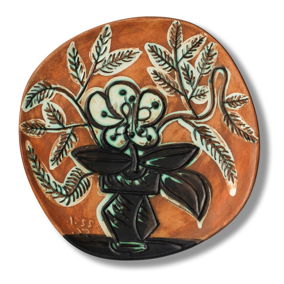 Vase au bouquet (Ramié 303) by Pablo Picasso