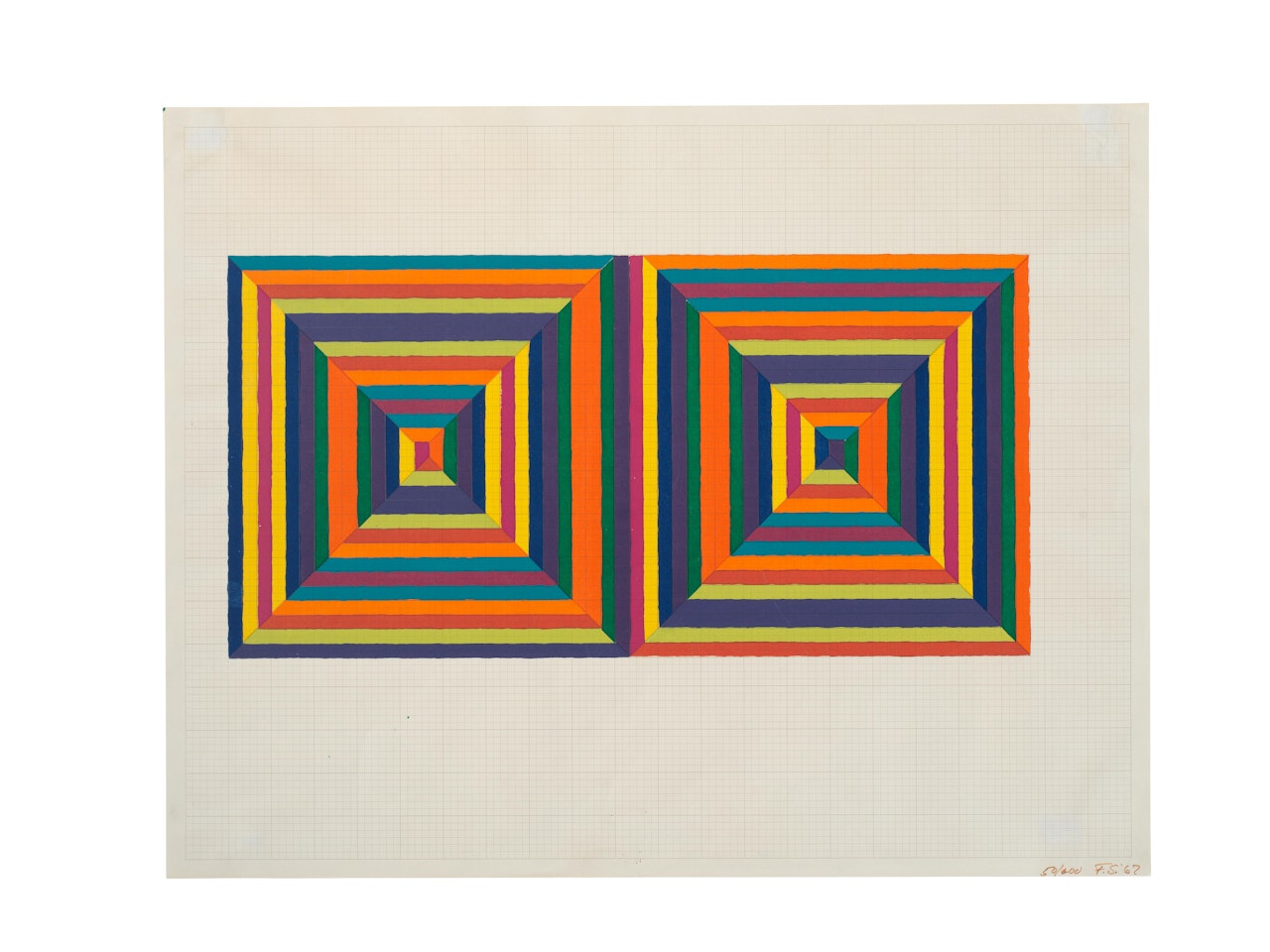 Fortín de las Flores (First Version), from the Ten From Leo Castelli portfolio (Axsom 0) by Frank Stella