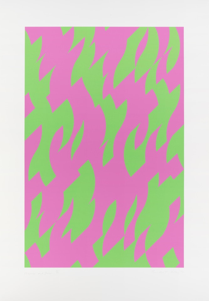 Magenta and Green (Tommasini & Gubay 49; Schubert 49) by Bridget Riley