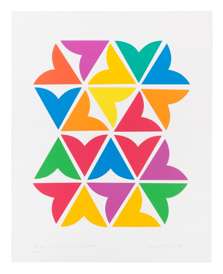 Standing Up, Turning Round, Lying Down (Tommasini & Gubay 88; not in Schubert) by Bridget Riley