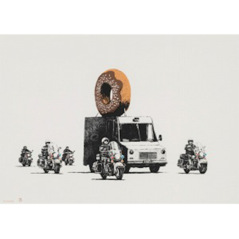 Donuts Chocolate by Banksy