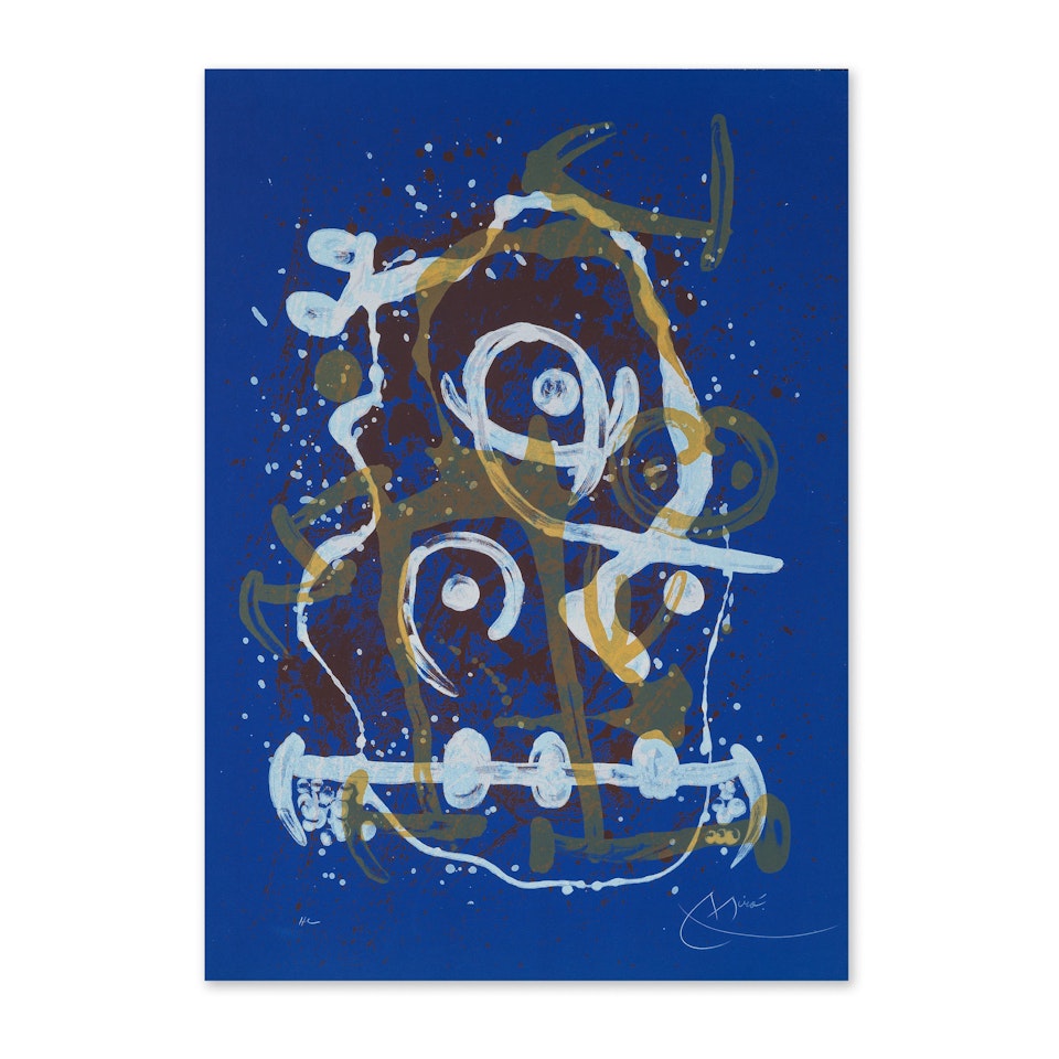 Chevauchée Bleu Brun by Joan Miró