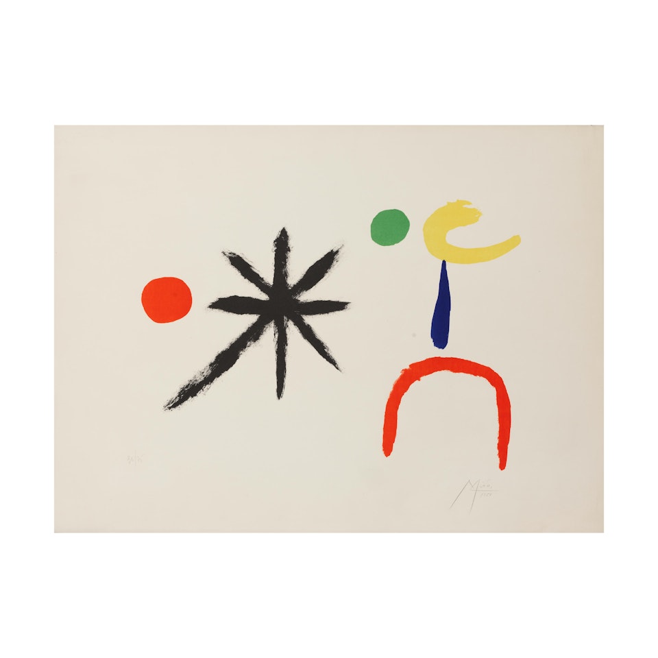 La jeune fille au clair de lune by Joan Miró