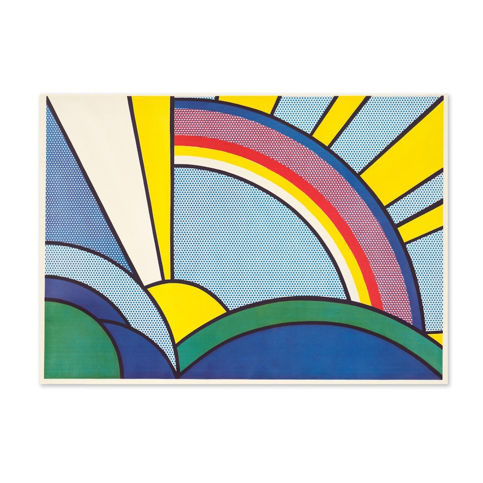 Modern painting of Sun Rays by Roy Lichtenstein