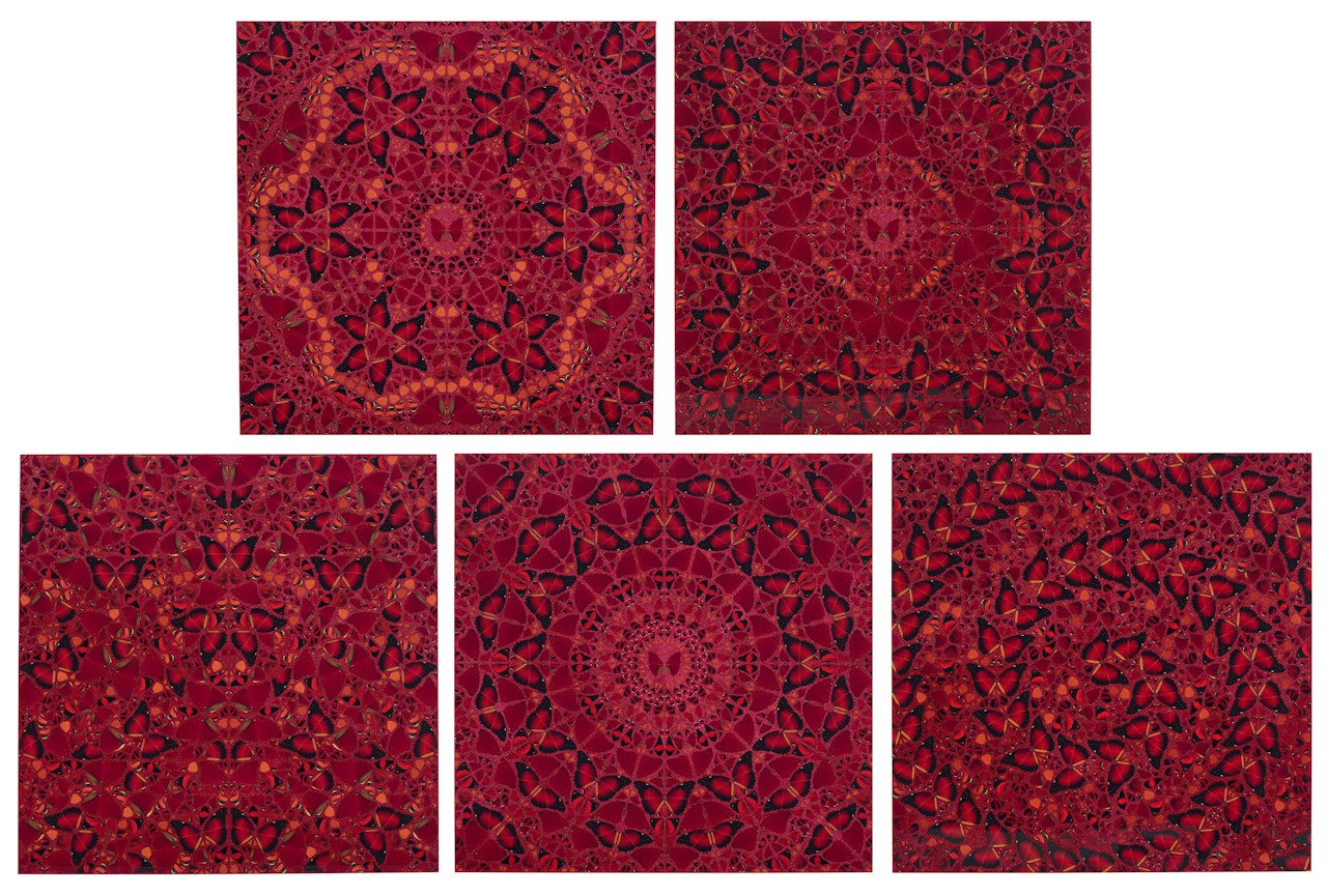 The The Empresses (H10) The complete set of five works: (i) Wu Zetian (H10-1); (ii) Nūr Jahān (H10-2); (iii) Theodora (H10-3); (iv) Suiko (H10-4); (v) Taytu Betul (H10-5) by Damien Hirst