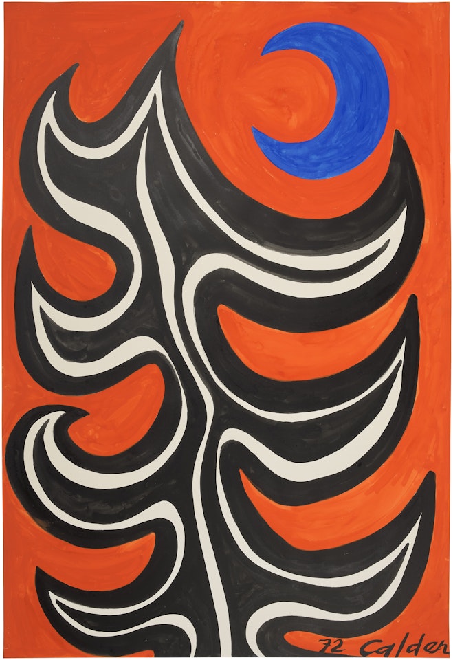 Black Tree, Blue Moon by Alexander Calder