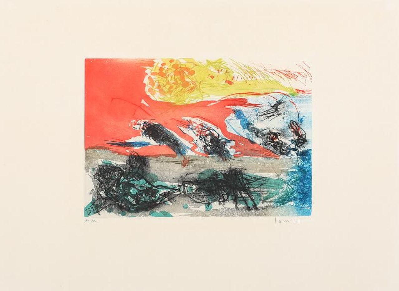“Miel en lune” from the portfolio “Entrée de Secours” by Asger Jorn