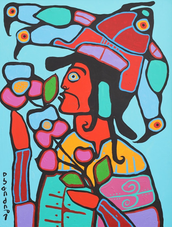 BIRD-FISH SHAMAN by Norval Morrisseau