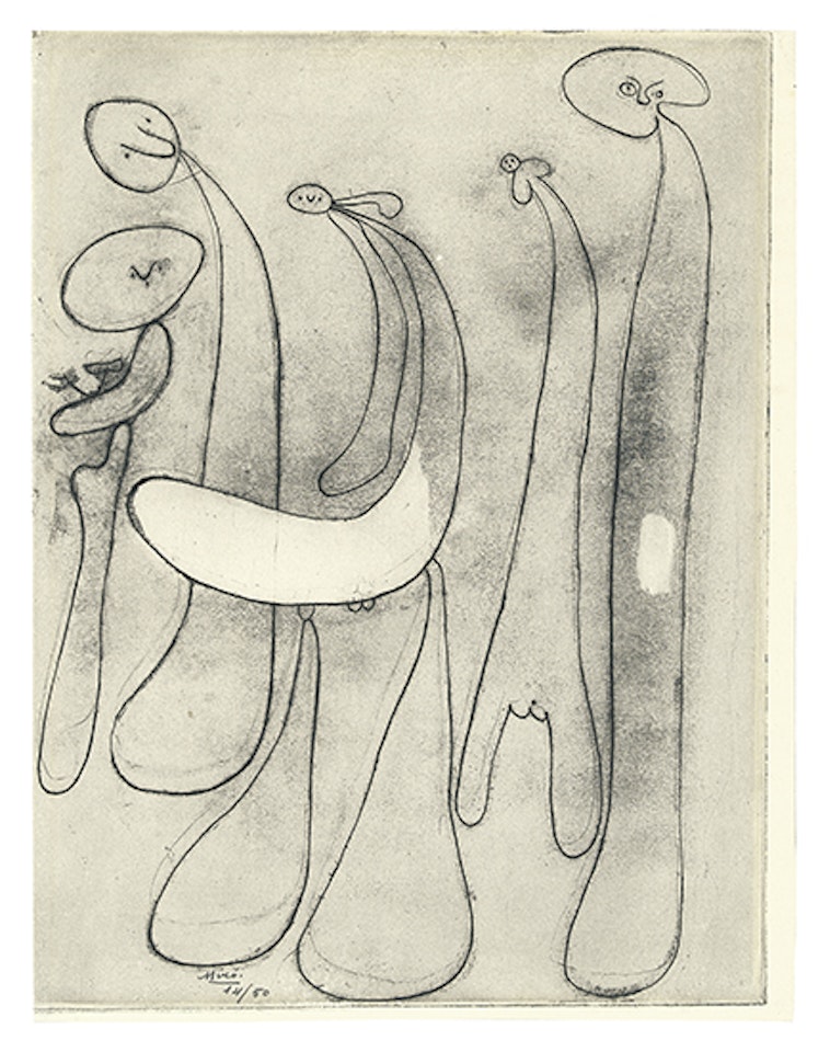Personnages (Dupin 16) by Joan Miró
