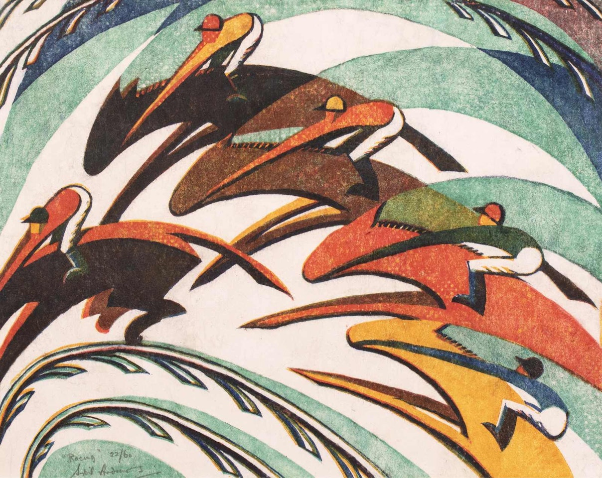 Racing by Sybil Andrews