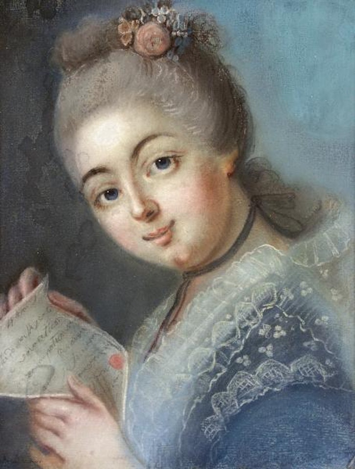 PORTRAIT, WOMAN READING A LETTER by French School