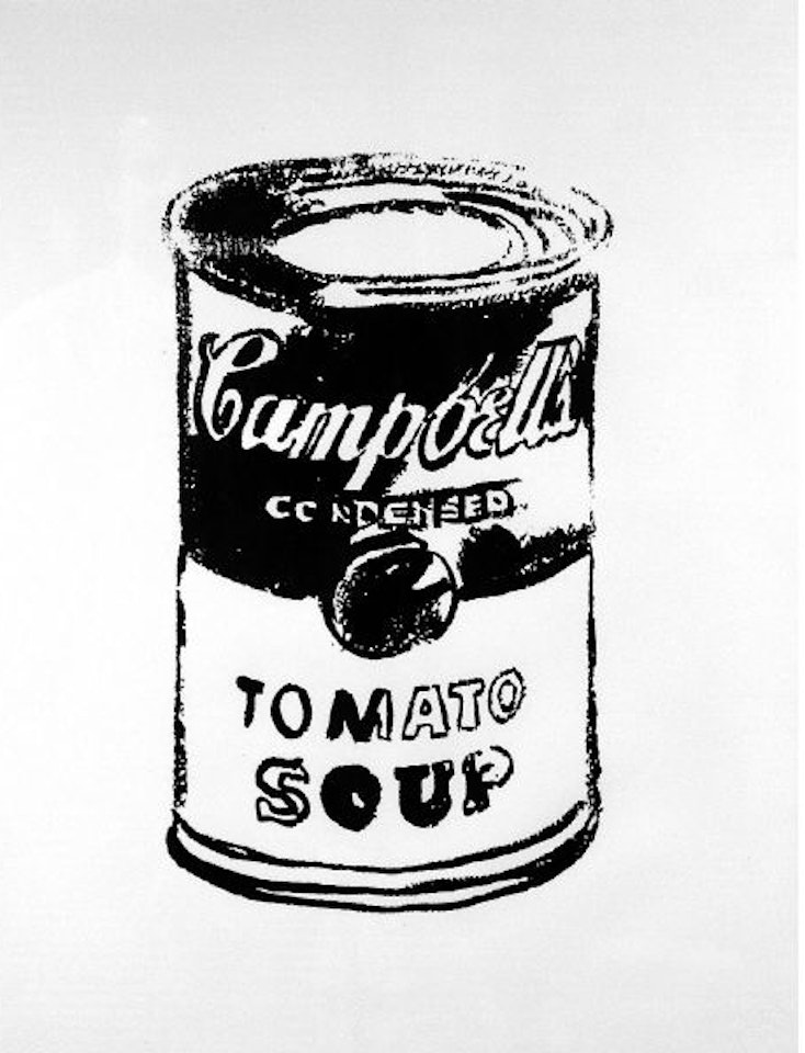 Campbell's soup can (tomato) by Andy Warhol
