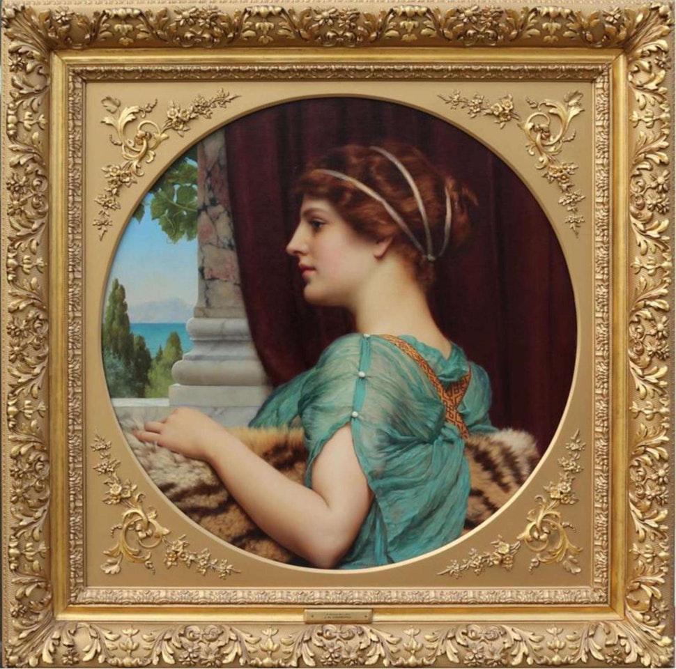 A POMPEIAN LADY by JOHN WILLIAM GODWARD, R.B.A.