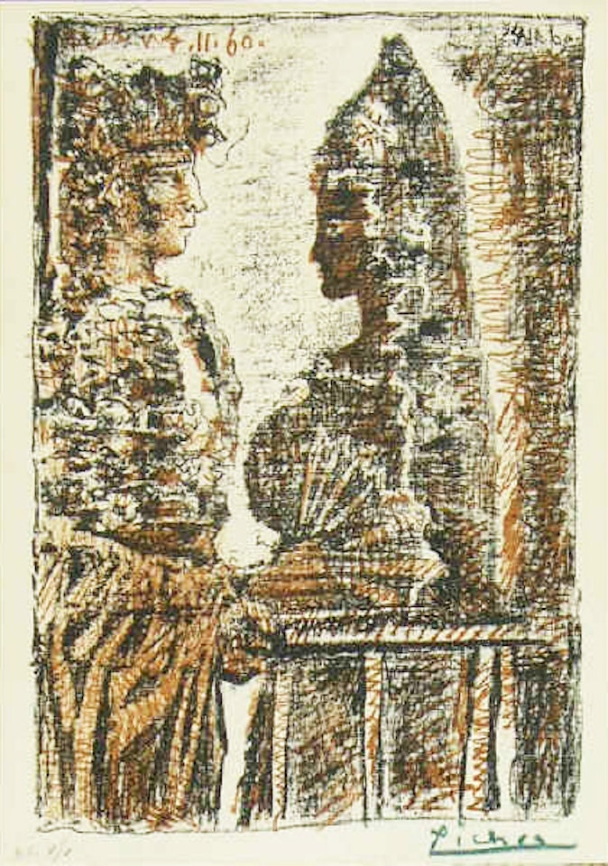 Torero y senorita by Pablo Picasso