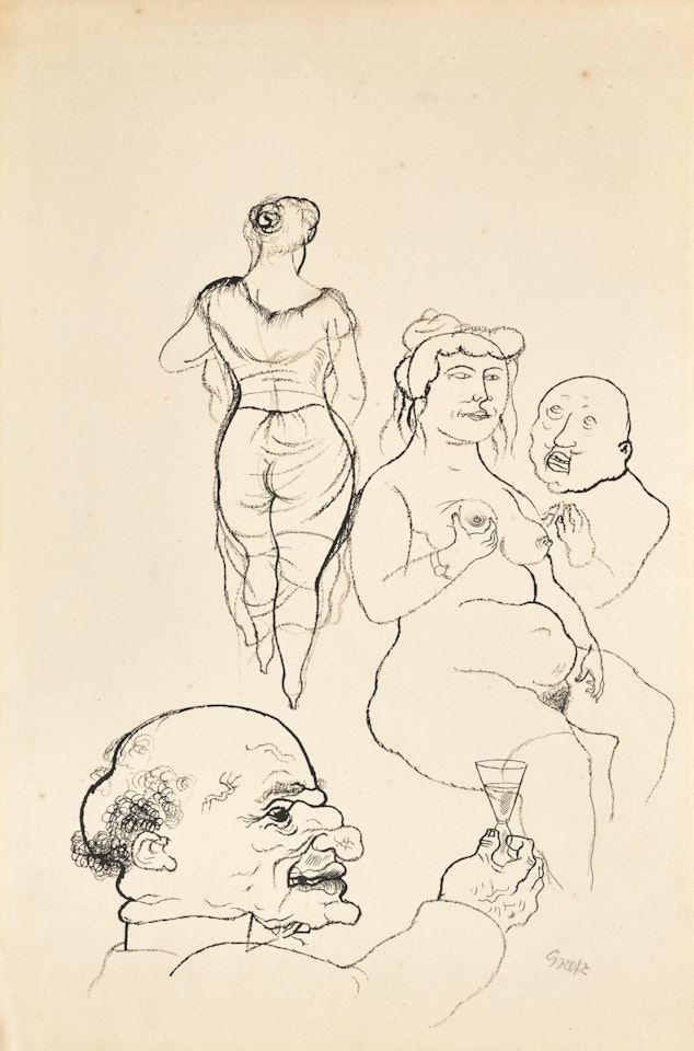 Prost! (Cheers!) by George Grosz