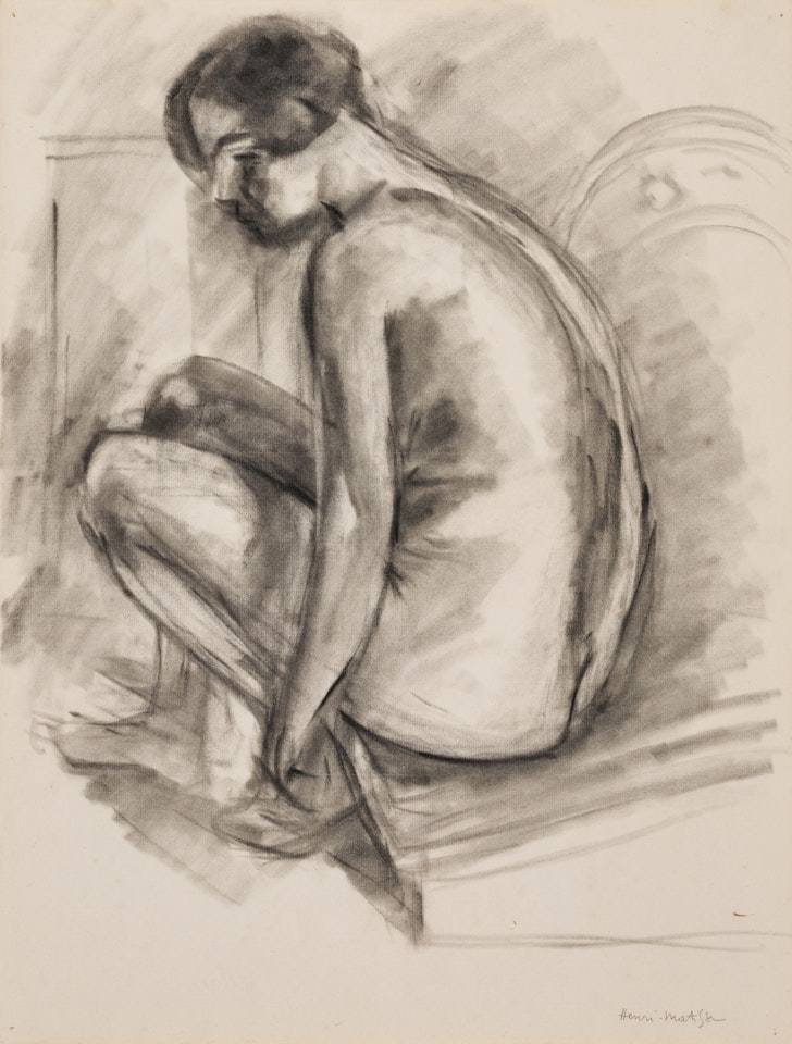 Jeune femme accroupie by Henri Matisse