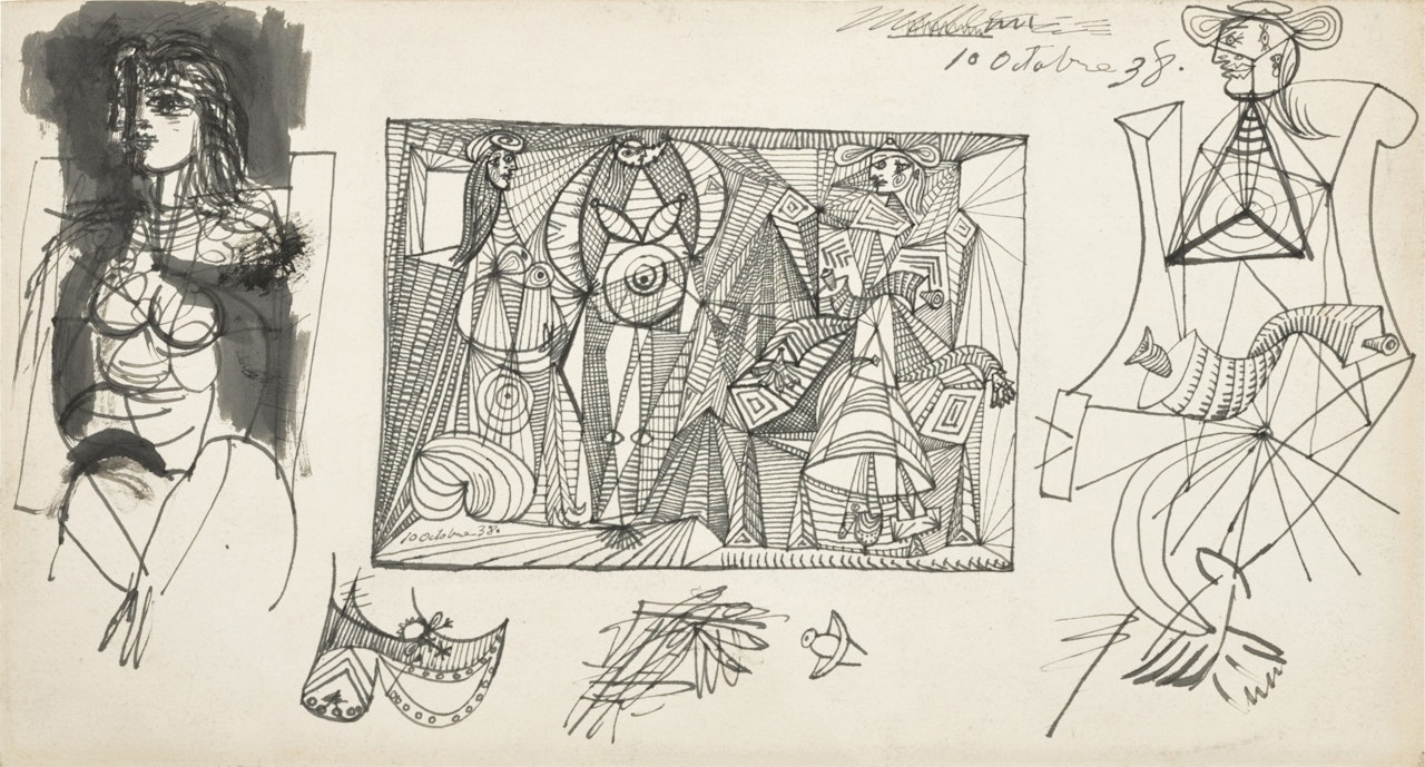 Trois femmes (étude) by Pablo Picasso