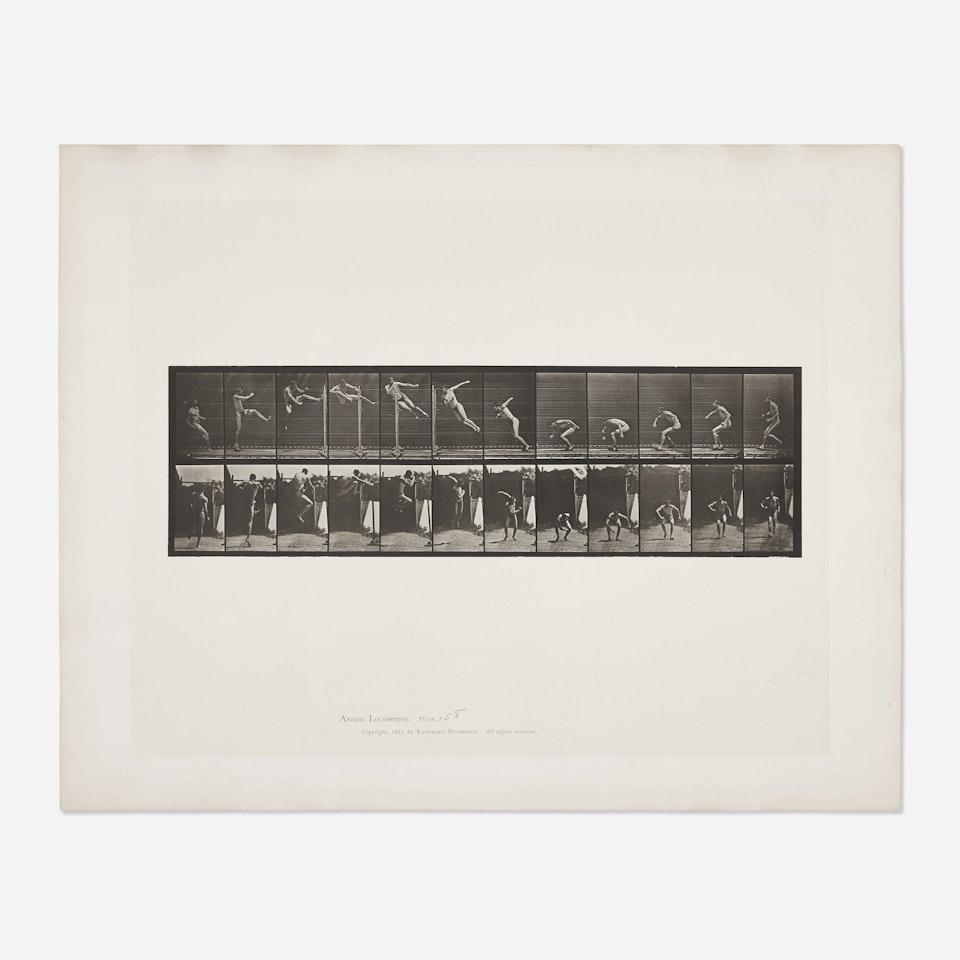 Plate 158 (from the Animal Locomotion series) by Eadweard Muybridge