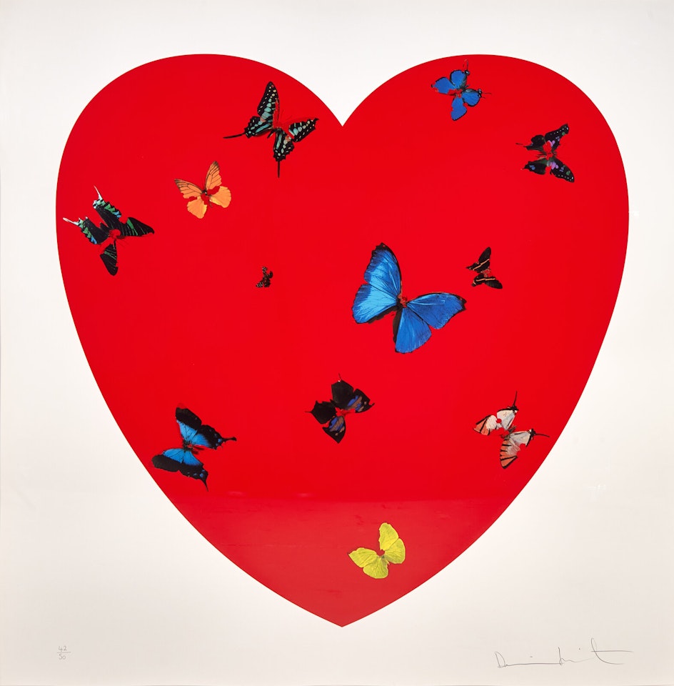 All you need is Love, Love, Love by Damien Hirst